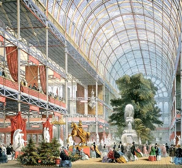 This massive glass ediface, known as The Crystal Palace, was erected in 1851 as a symbol of the might of the Crown English Empire and its dominion over the peoples, lands and oceans of the planet.
